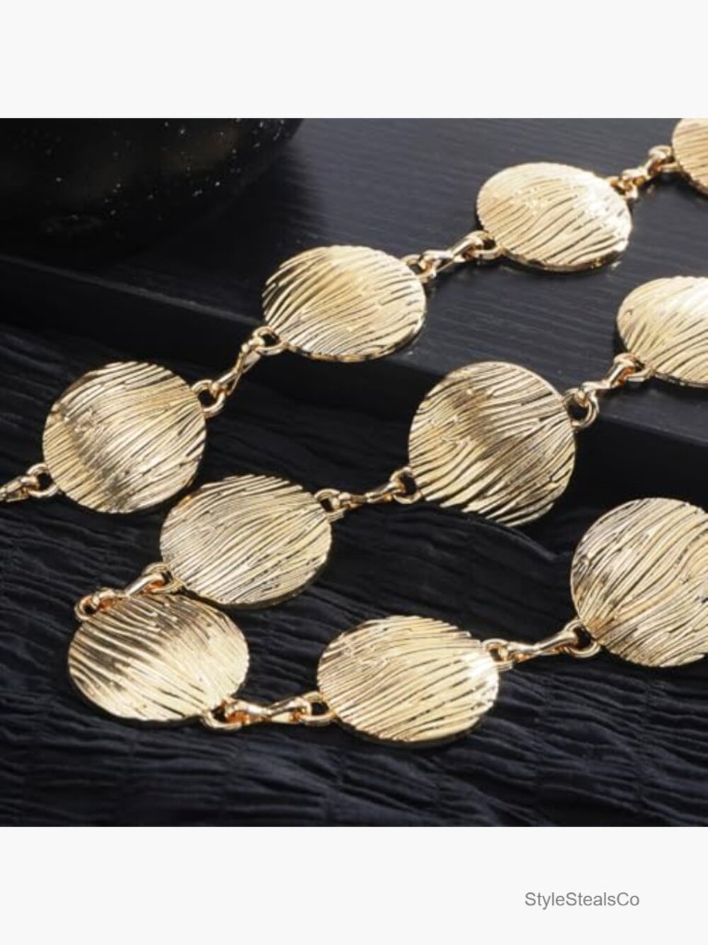 Adjustable Boho Metal Waist Chain Belt for Dresses - Picture 4 of 7